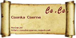 Csonka Cserne névjegykártya